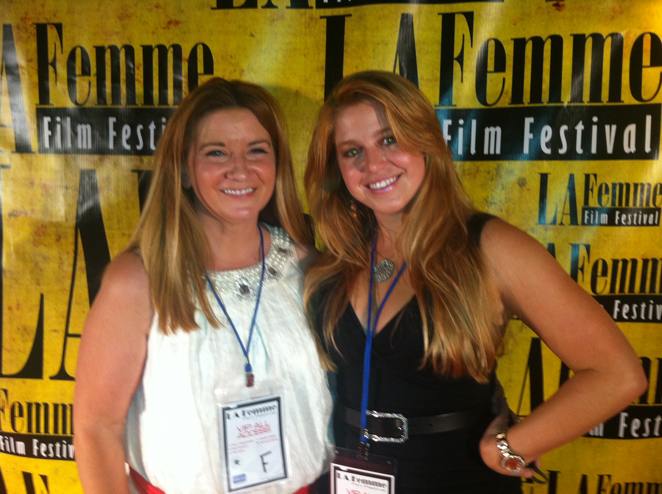 Producer/Actress Peggy Lane and Writer Nicole Wagner at the LA Femme Festival
