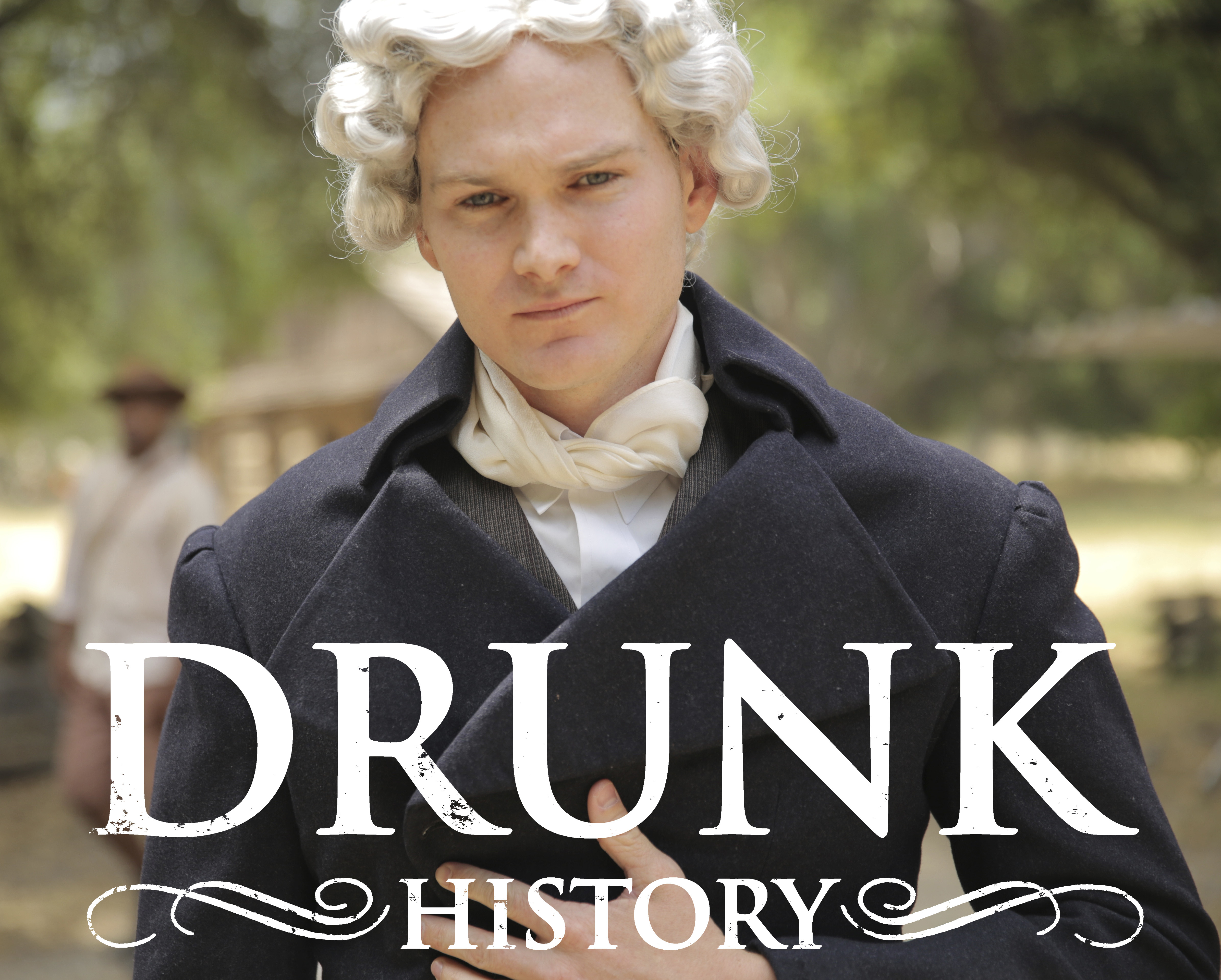 Adam Nee as Thomas Jefferson in Drunk History.