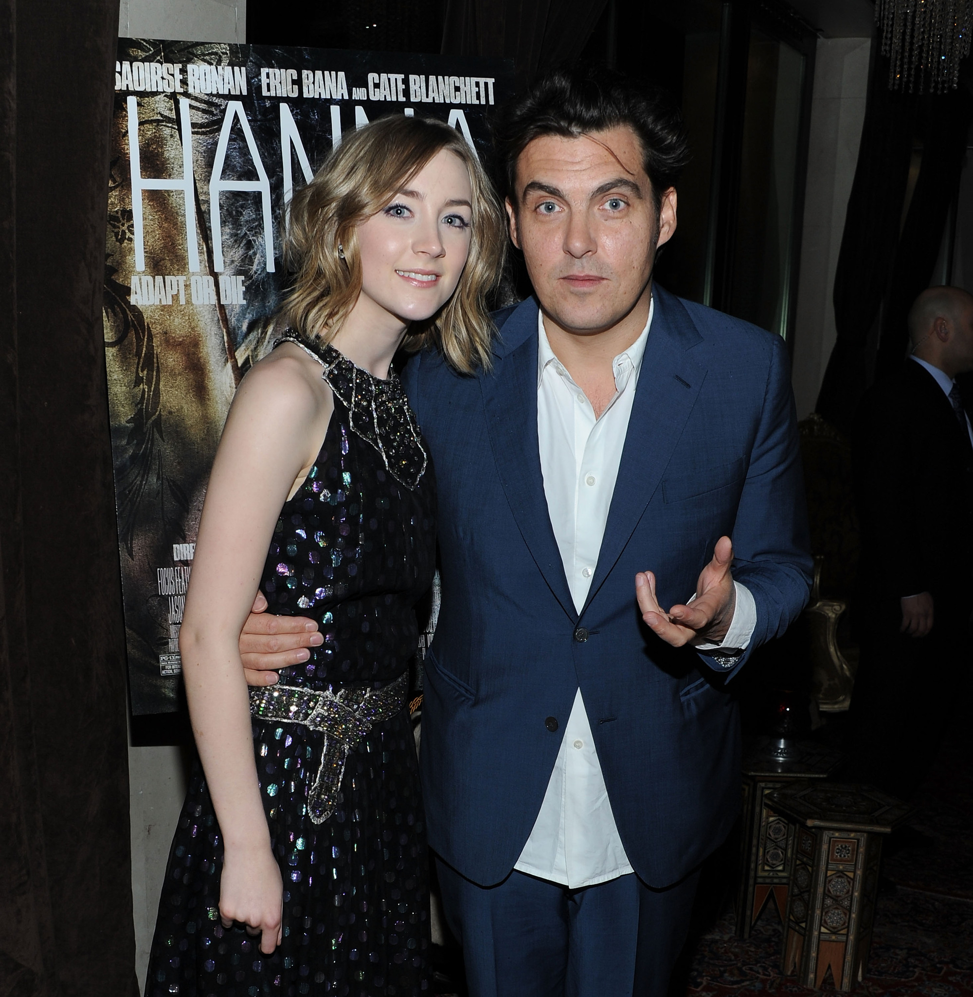 Joe Wright and Saoirse Ronan at event of Hana (2011)