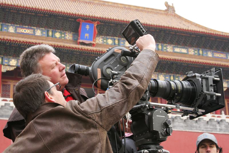 Shooting in China's Forbidden City, Beijing.