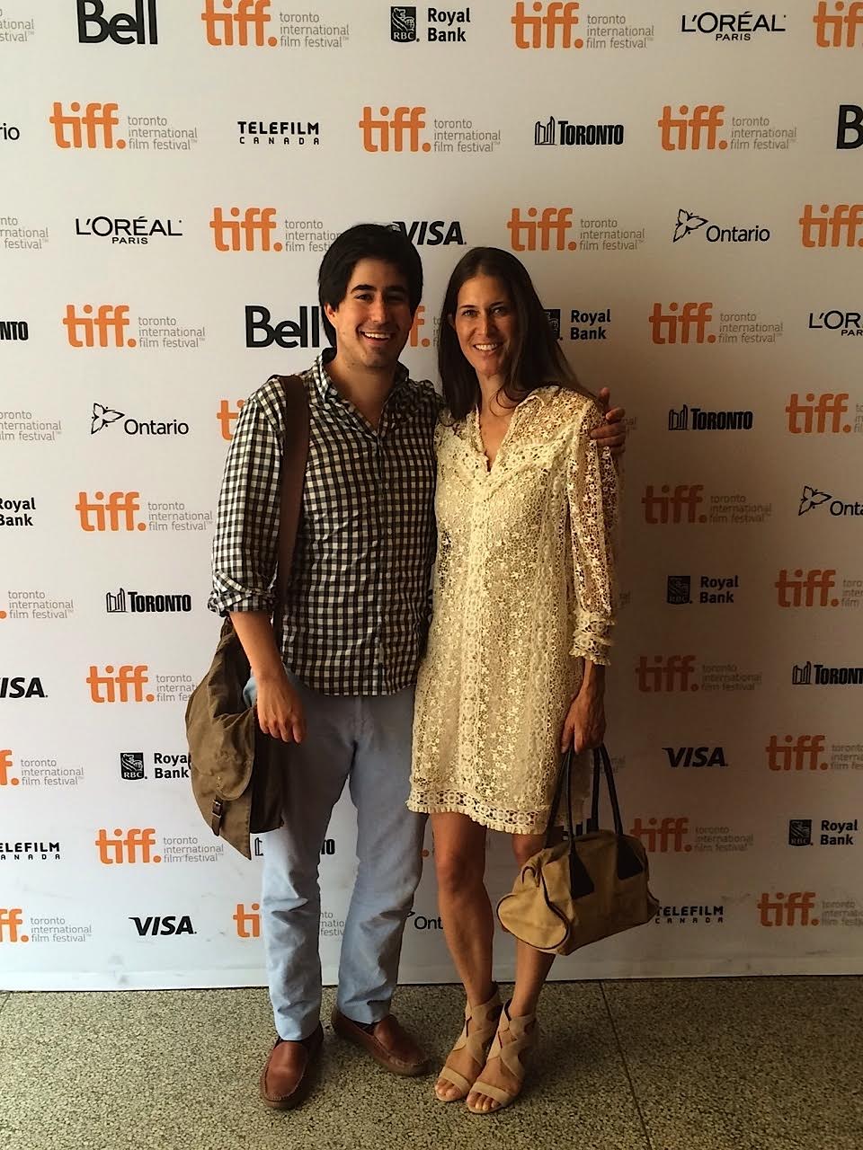 Dana Friedman (Producer, Right) at Toronto Intl. Film Festival for Learning to Drive with Daniel Hammond (Producer, Left)