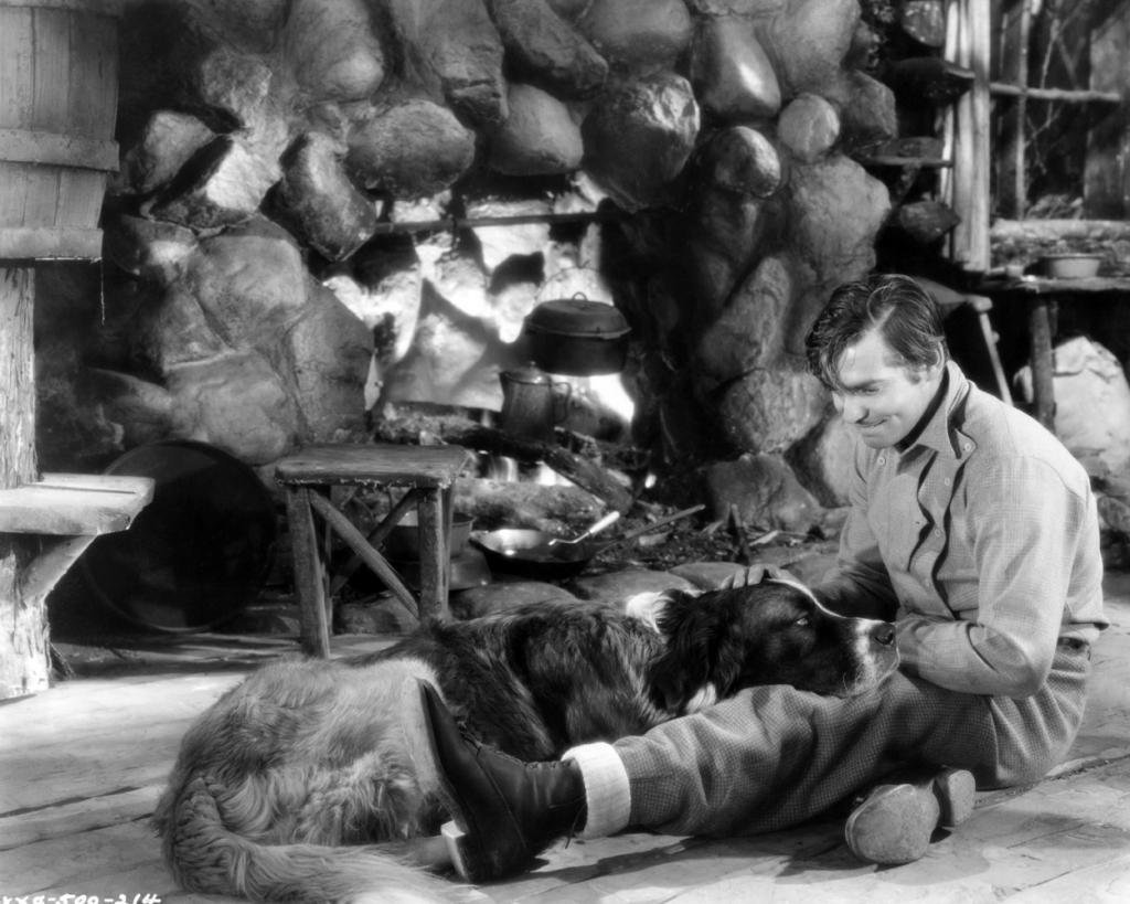 Still of Clark Gable and Buck in The Call of the Wild (1935)