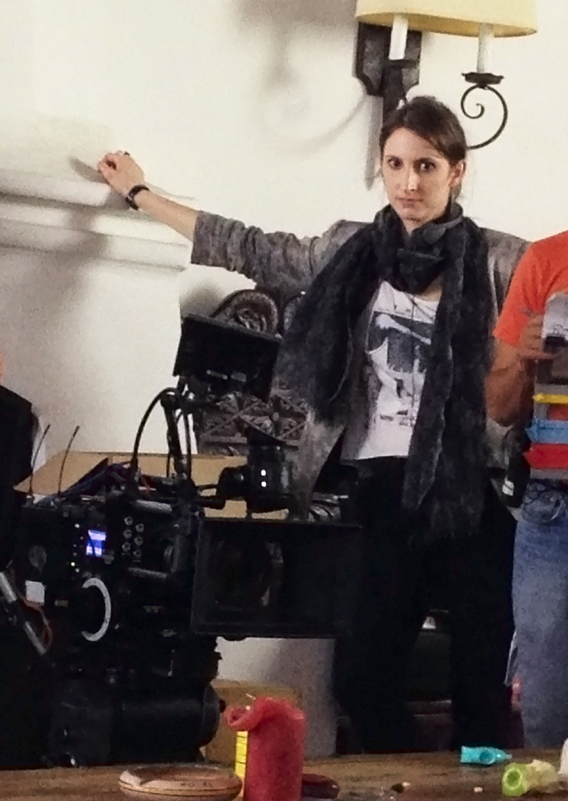 Candice Carella, (director) on the set of PONY.