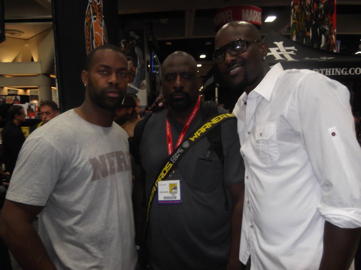 Comicon with True Blood co-star Damion Poitier and actor/writer Kevin Grevioux