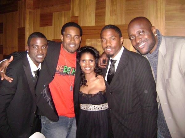 With actors Lance Gross, Lamman Rucker, Denise Boutte' and Tobias Truvillion