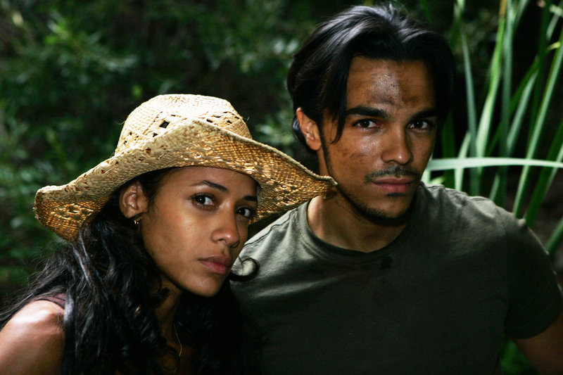 Dania Ramirez and Shalim Ortiz in Herojai (2006)