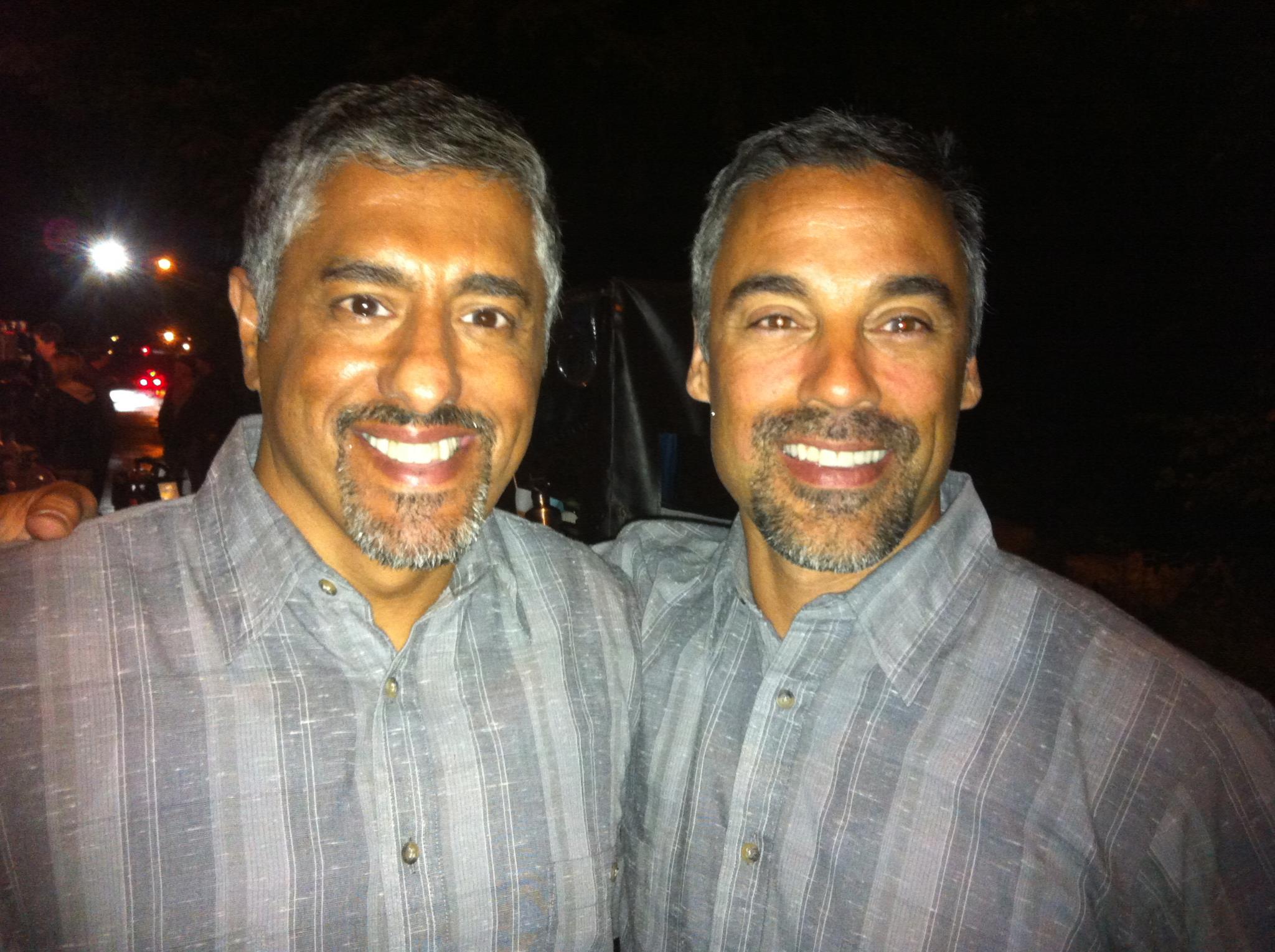 On the set of NBC Series PSYCH. Parm Soor as Daryush Hamidi. With stunt double Lauro Chartrand.
