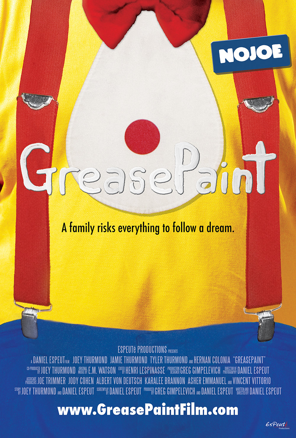 GreasePaint Film Poster (Nojoe) - A family risks everything to follow a dream.