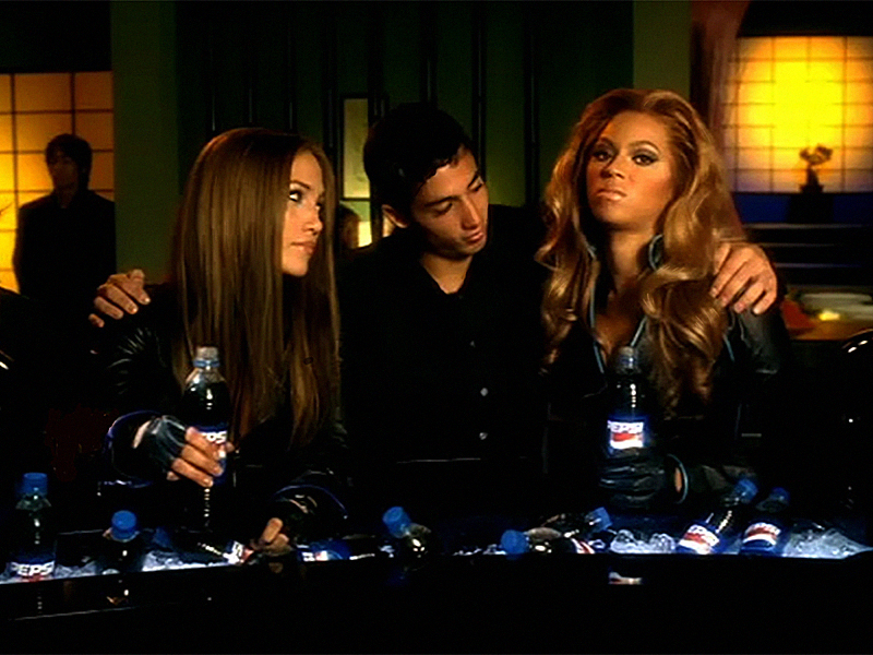Dean Alexandrou with Jennifer Lopez, and Beyoncé Knowles, in Pepsi Samurai.