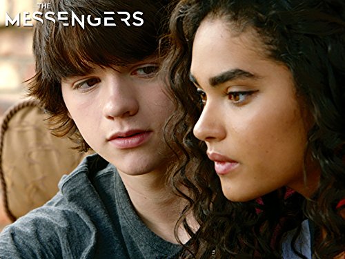 Still of Joel Courtney and Brittany O'Grady in The Messengers: Deus Ex Machina (2015)