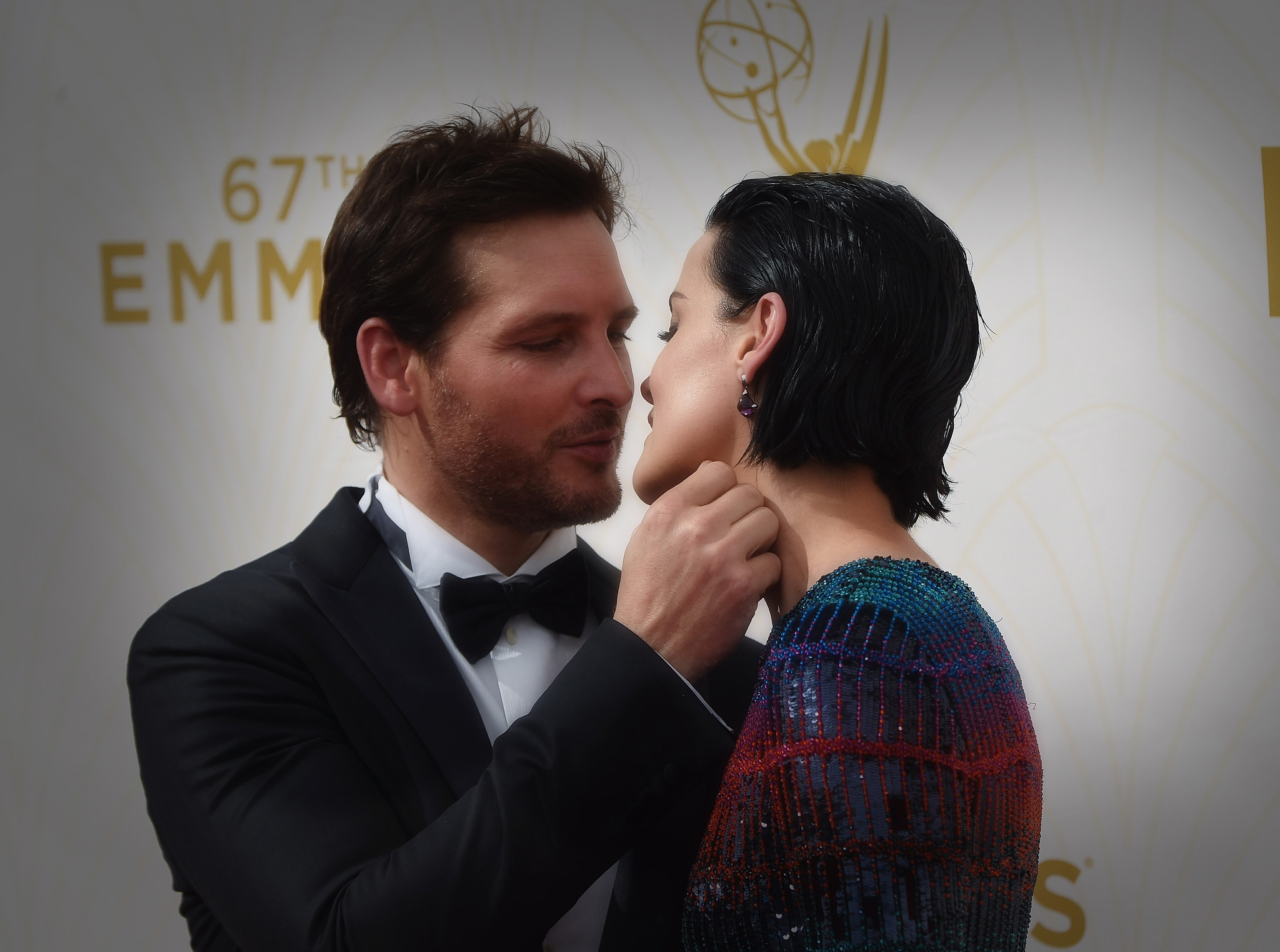 Peter Facinelli and Jaimie Alexander at event of The 67th Primetime Emmy Awards (2015)