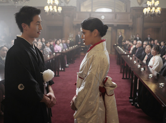 Still of Jamie Chung and Zen Shane Lim in Samurai Girl (2008)