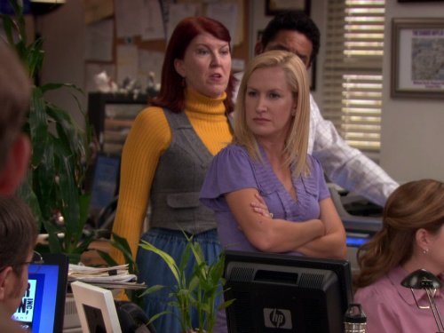 Still of Kate Flannery and Angela Kinsey in The Office (2005)