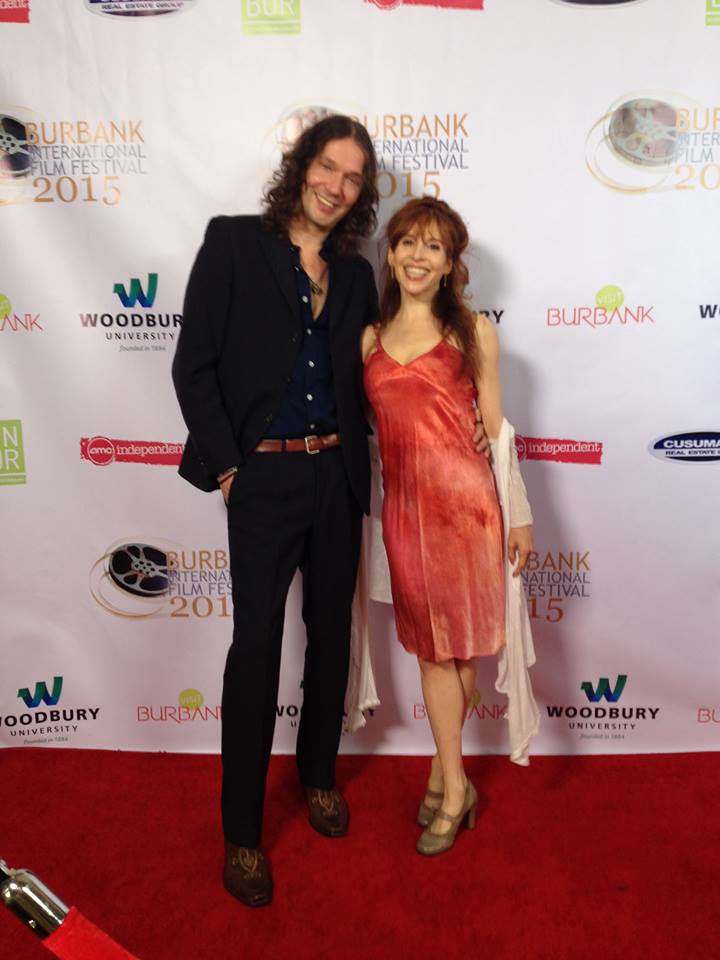 Jillie Simon and Thomas Simon at Awards Night at the Burbank International Film Festival (Best Actress nominee and Best Short Films by Women)