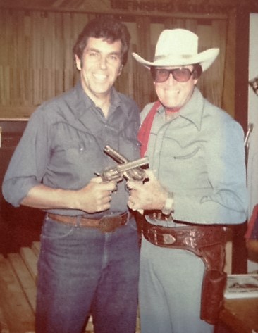 Rick with Clayton Moore, Lone Ranger Days.