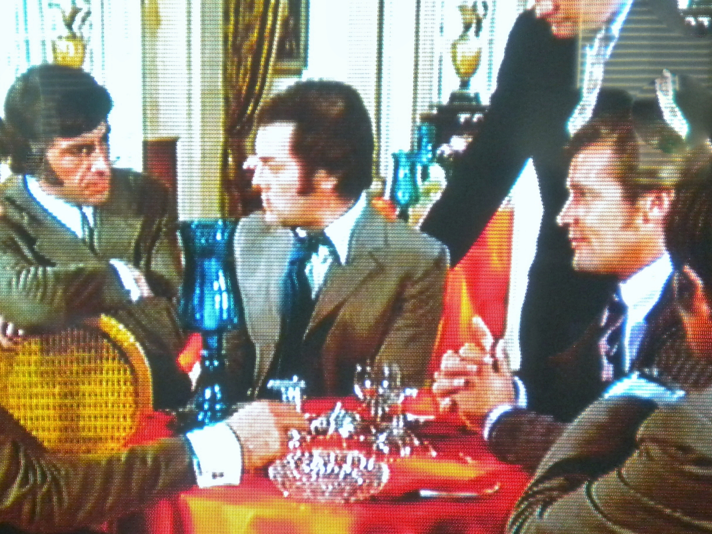 Rick with Tony Curtis and Roger Moore in the Persuaders