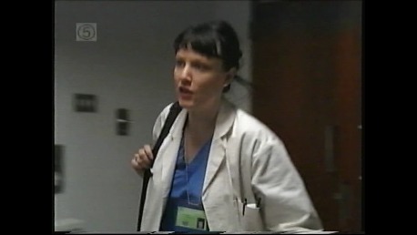 Still of Gwenfair Vaughan as Dr Allen in 'A Mind to Kill' detective series.