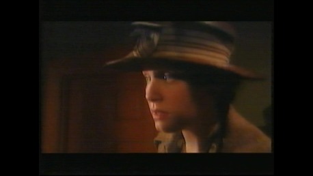 Still of Gwenfair Vaughan as series regular Hanah Jones in the first season of 'Y Palmant Aur/The Golden Pavement' period drama series.