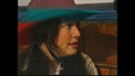 Still of Gwenfair Vaughan as series regular Megan in the second season of the Hafod Haidd/Barley Farm comedy series.