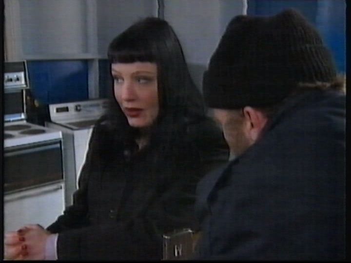 Still of Gwenfair Vaughan in the recurring role of Janice Morgan on the Pengelli drama series.