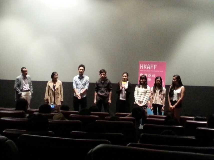 Curtain call for cast of Red Passage at the Hong Kong Asian Film Festival