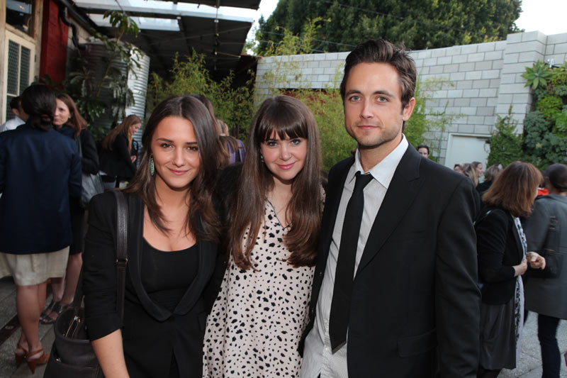 Addison Timlin, Rachel Fleischer & Justin Chatwin at the Smog Shoppe screening of Without A Home.