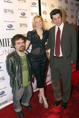 Elizabeth Banks, Peter Dinklage and Michael Showalter at event of The Baxter (2005)