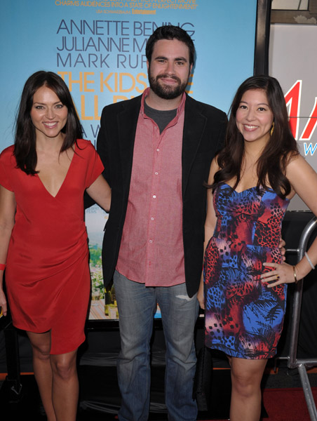Trieste Kelly-Dunn, Brett Haley, and Linda Lee McBride at the Kids Are All Right Premiere.