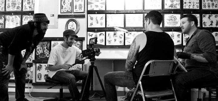 Michael Jasionowski directing the music video for the song, Brooklyn Dodgers by I Am the Avalanche.