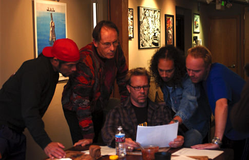 Still of Metallica and Phil Towle in Metallica: Some Kind of Monster (2004)