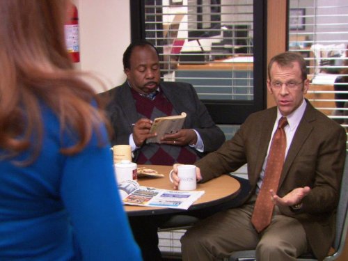 Still of Paul Lieberstein and Leslie David Baker in The Office (2005)