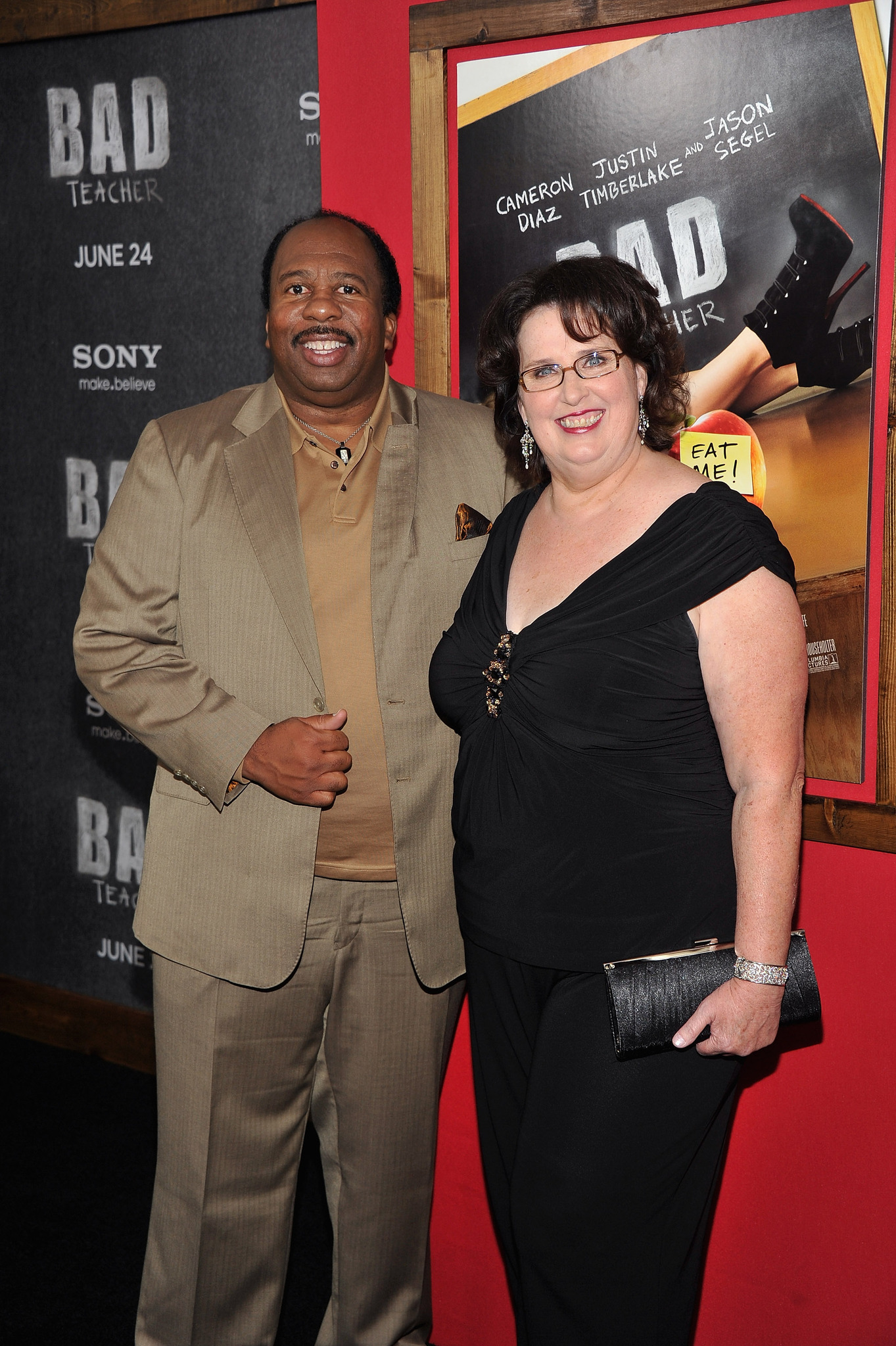 Phyllis Smith and Leslie David Baker at event of Afigena mokytoja (2011)