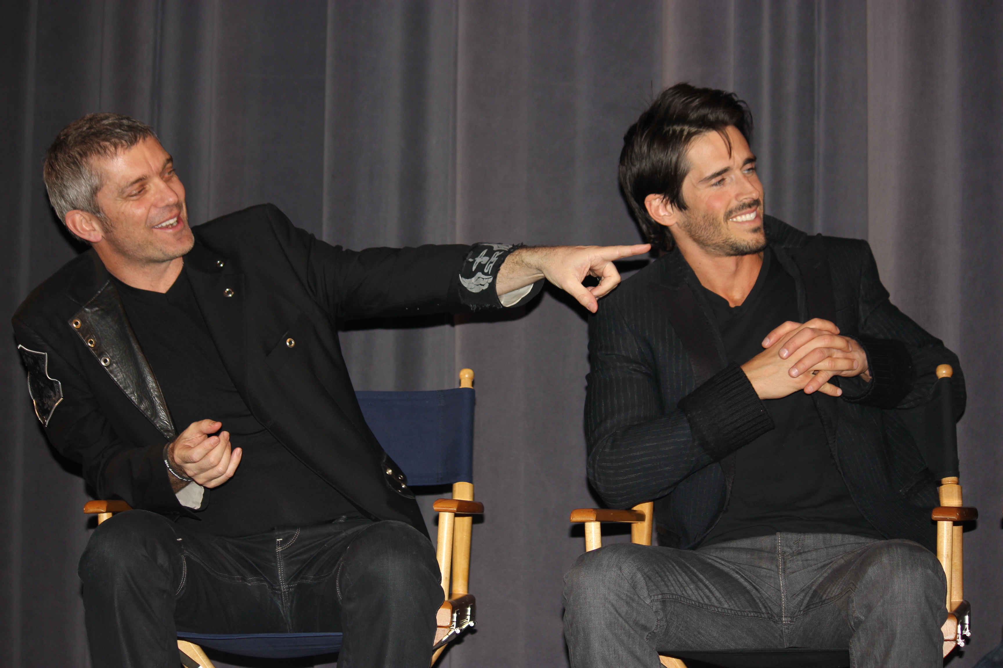 Gil Darnell and Brandon Beemer at Blood Moon Q+A