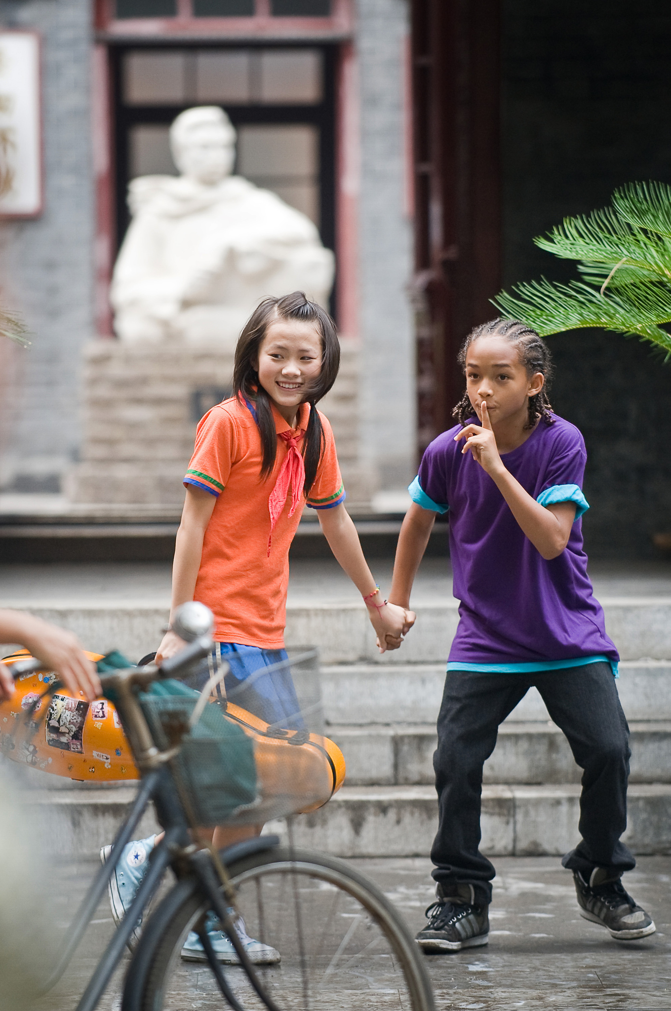 Still of Jaden Smith and Wenwen Han in The Karate Kid (2010)