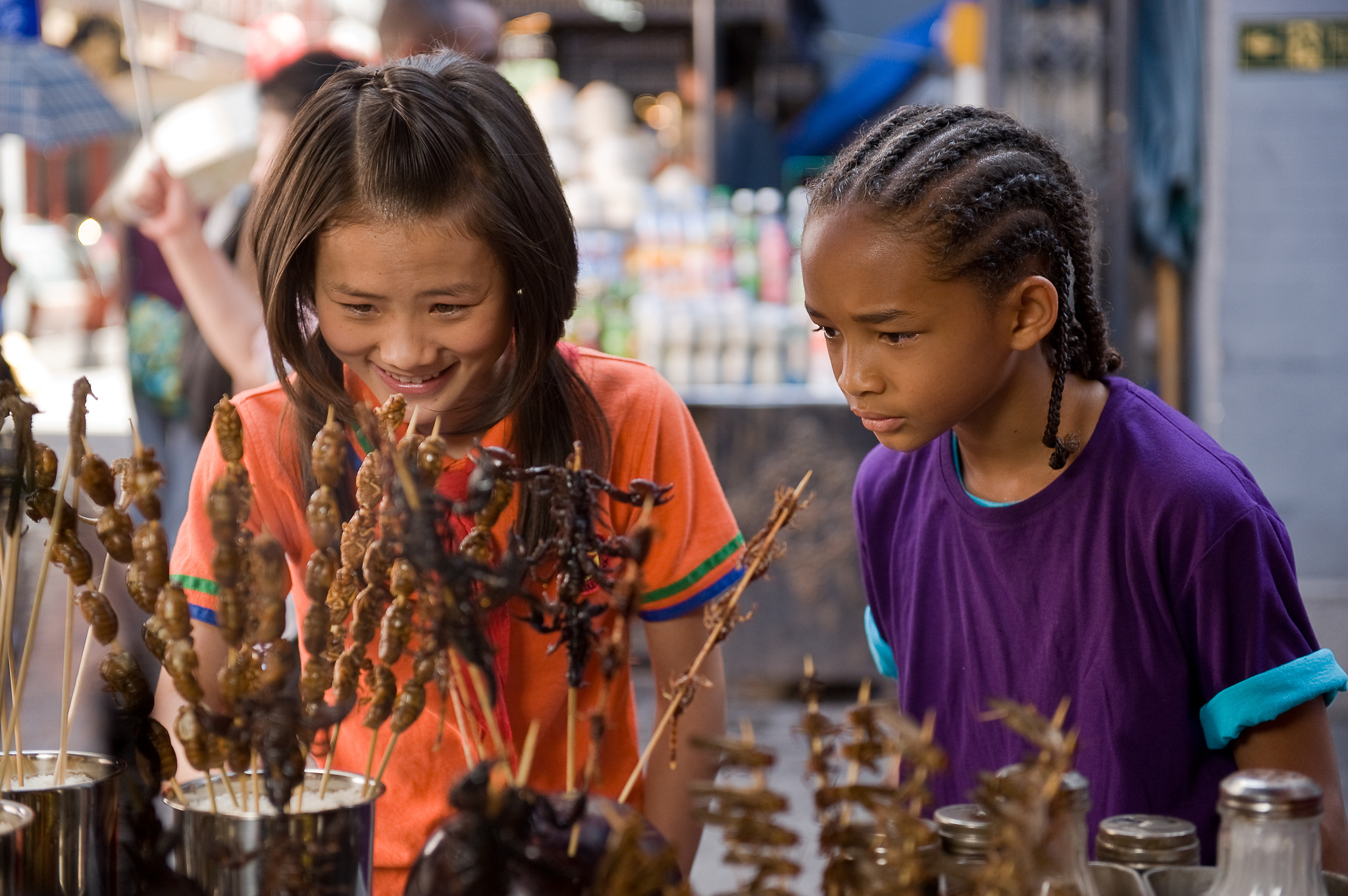 Still of Jaden Smith and Wenwen Han in The Karate Kid (2010)