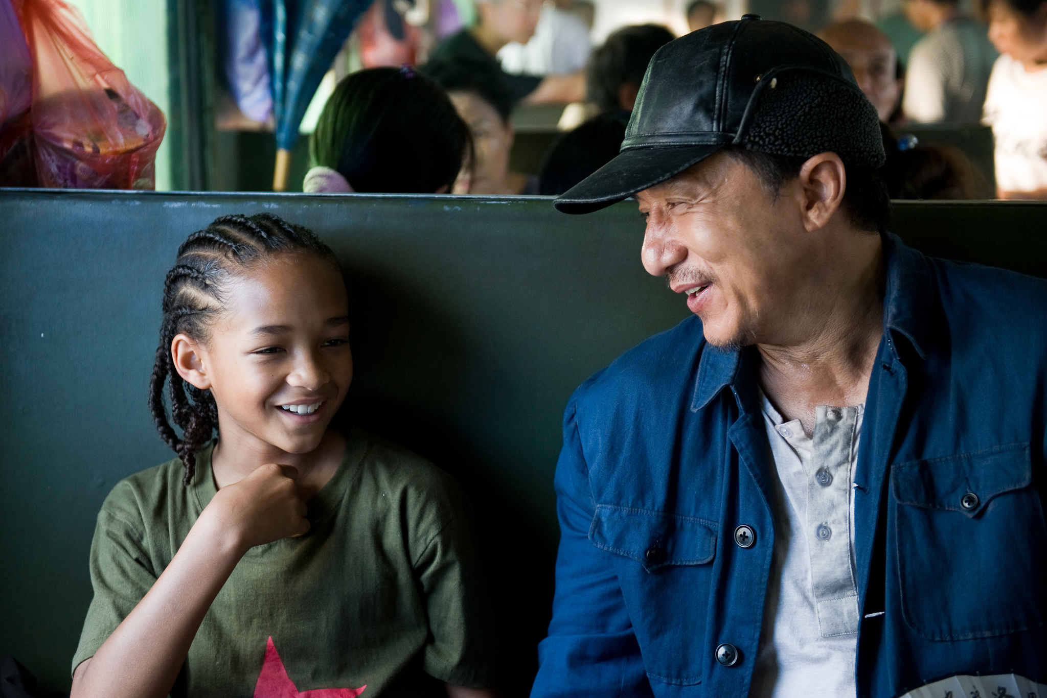Still of Jackie Chan and Jaden Smith in The Karate Kid (2010)