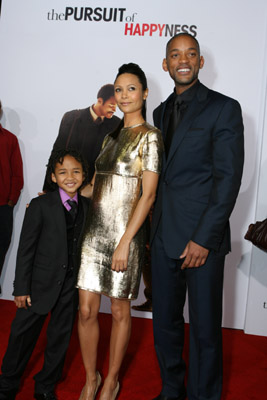 Will Smith, Thandie Newton and Jaden Smith at event of The Pursuit of Happyness (2006)