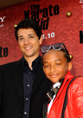 Ralph Macchio and Jaden Smith at event of The Karate Kid (2010)