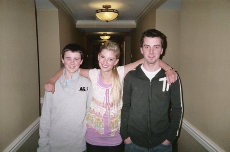 Rachel with Cameron Bright (and brother Bryce) at the 'Thank You For Smoking' Premiere