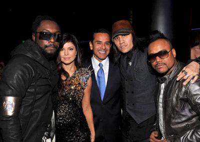 Fergie, Will.i.am and Antonio Villaraigosa