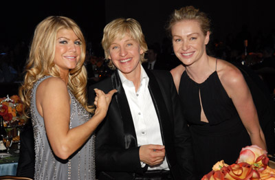 Ellen DeGeneres, Fergie and Portia de Rossi