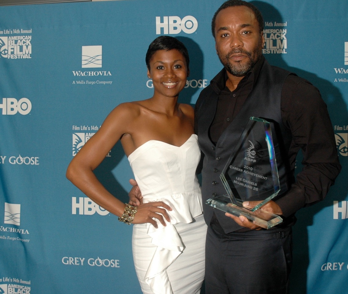 2010 American Black Film Festival actress Emayatzy Corinealdi with director Lee Daniels