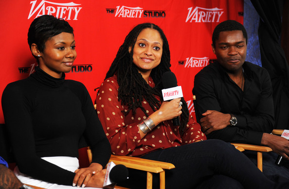 Emayatzy Corinealdi, Ava DuVernay and David Oyelowo. Sundance Film Festival 2012.