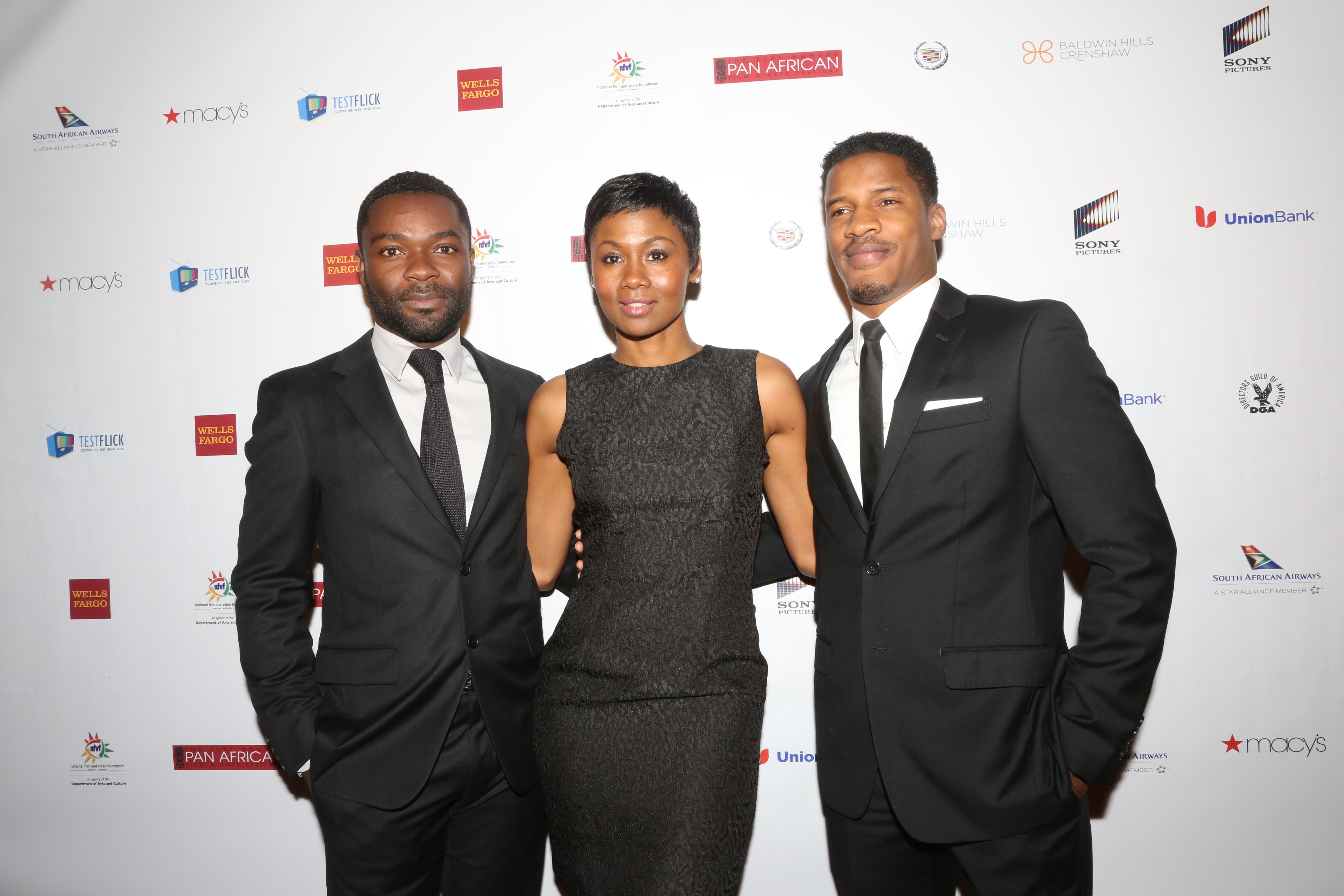2013 AAFCA Awards Emayatzy Corinealdi, David Oyelowo and Nate Parker