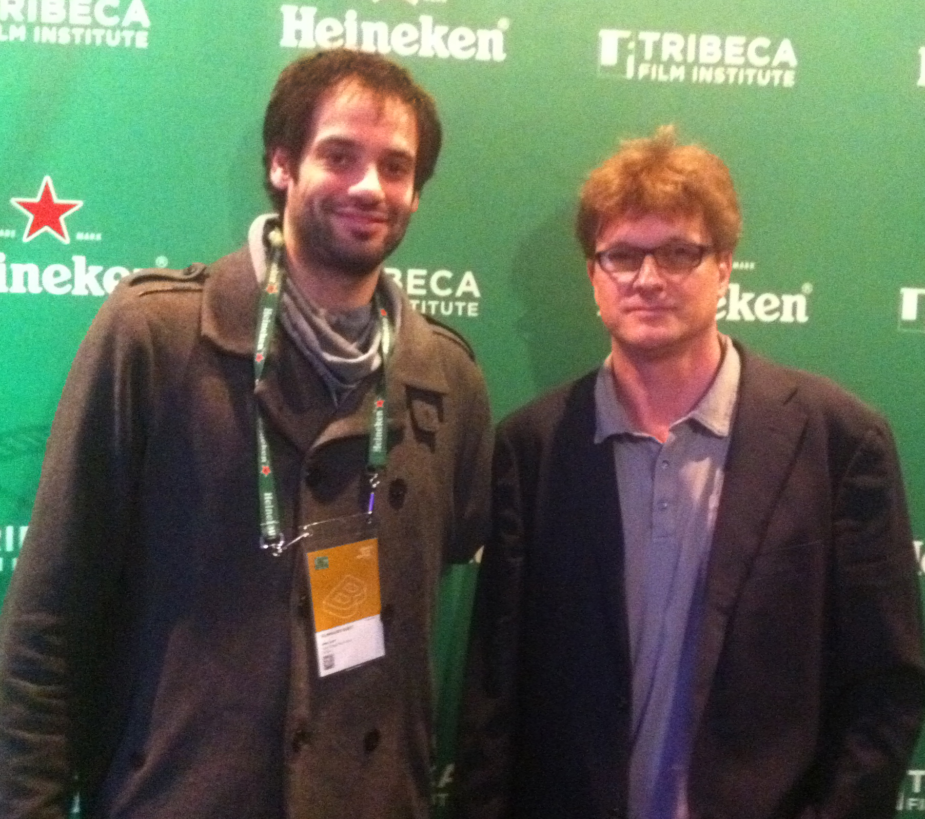 in Tribeca with my friend and filmmaker Antonio Tibaldi