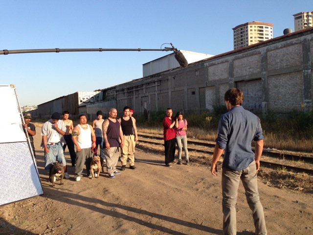 William Rocha with Writer/Lead Actor, Shawn Lock & Actor, David Baptiste shooting Road Run in Tijuana, Mexico..