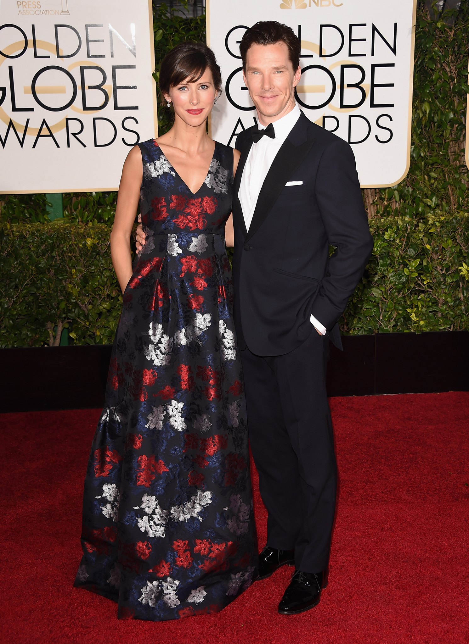 Benedict Cumberbatch and Sophie Hunter at event of The 72nd Annual Golden Globe Awards (2015)