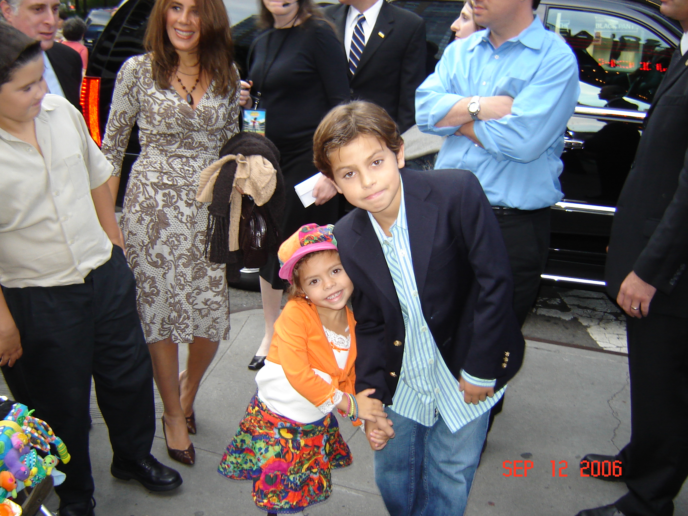 Me with my sister Ava at Everyone's Hero Premier