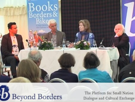 At Scotlands Beyond Borders Festival in August 2012, Steve Crawshaw, Pamela Hogan, and Richard Demarco discuss with Colombian philosopher Dr. Oscar Guardiola Rivera how the arts are being used to highlight resistance and promote change around the wo