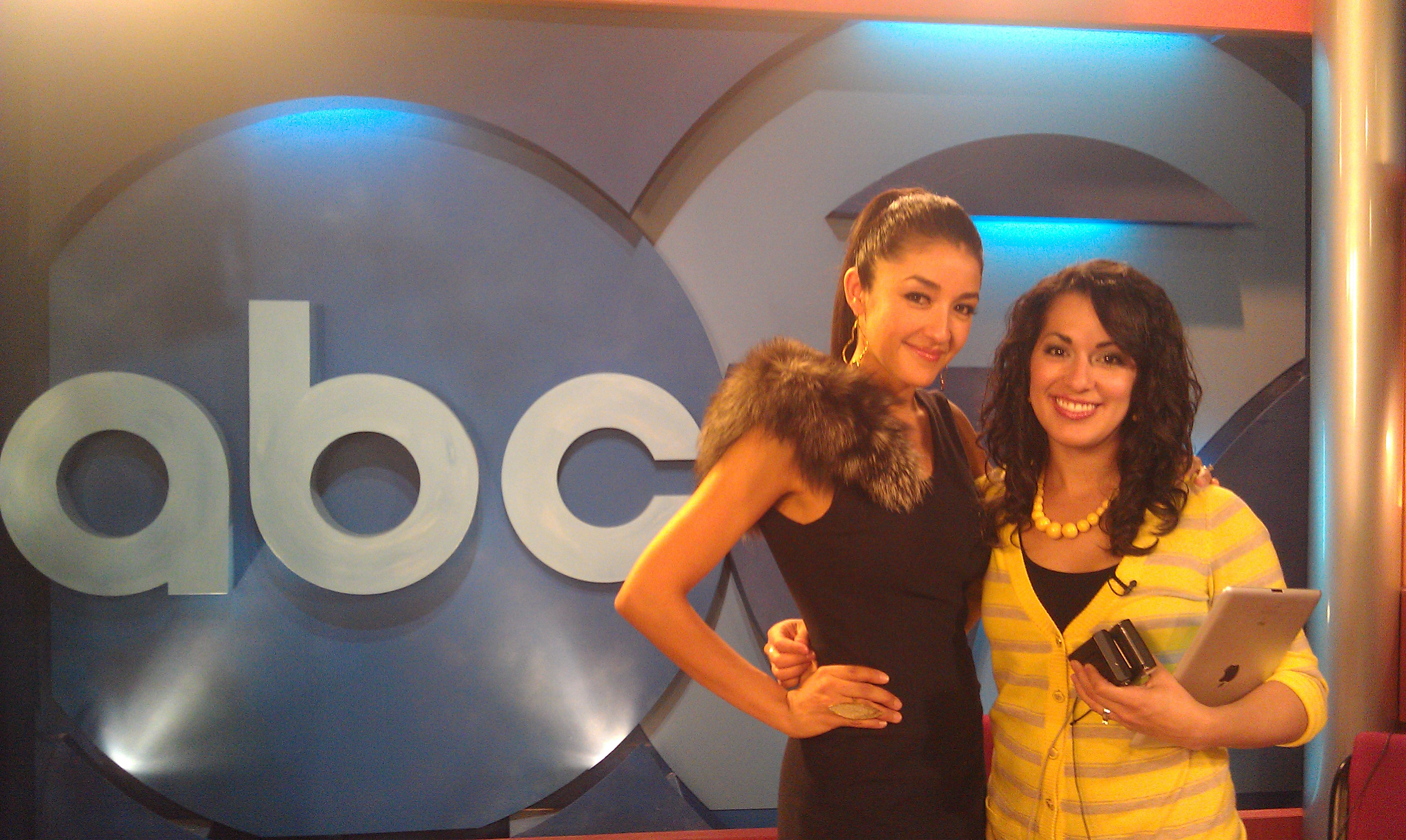 September,2012- Actress YVETTE YATES interviewed by ABC-7 Anchor and Reporter Stephanie Valle (El Paso, TX)